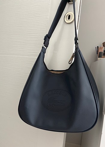 Lacoste Lacivert Deri Kadın Çanta