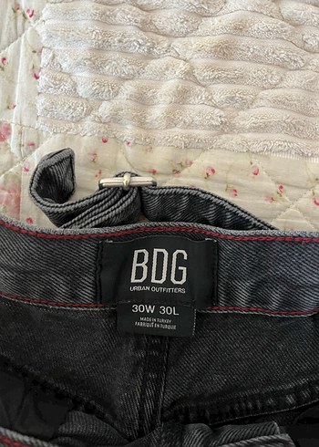 30 Beden Gri Loose Fit Midi Kot Pantolon