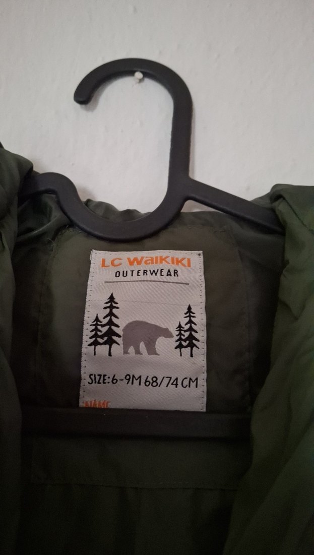 Erkek Çocuk Yeşil Fermuarlı Mont - Görsel 2