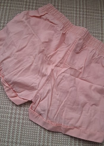 Pembe Pamuklu Kız Şortu - Görsel 4