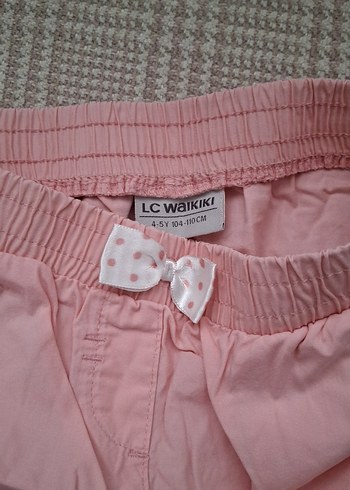 Pembe Pamuklu Kız Şortu - Görsel 2