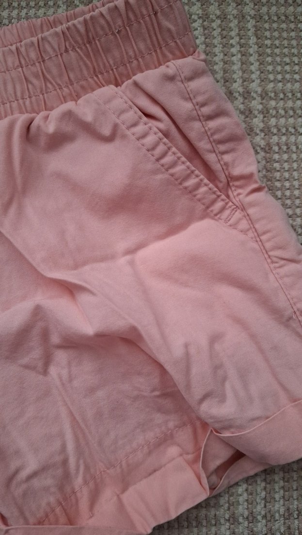 Pembe Pamuklu Kız Şortu - Görsel 3