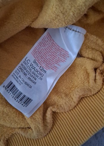 Erkek Çocuk Sarı Baskılı Sweatshirt - Görsel 3