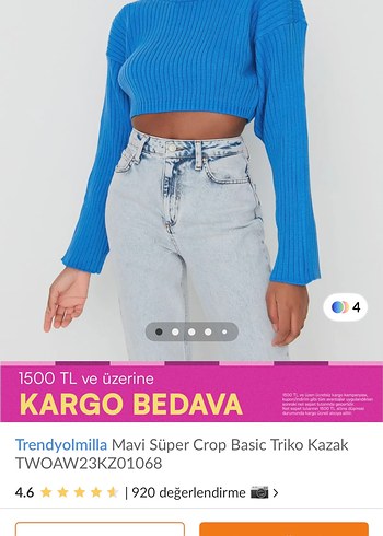 Trendyolmilla Mavi Kazak