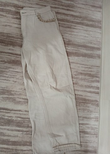 Detaylı Kot Pantolon - Görsel 2