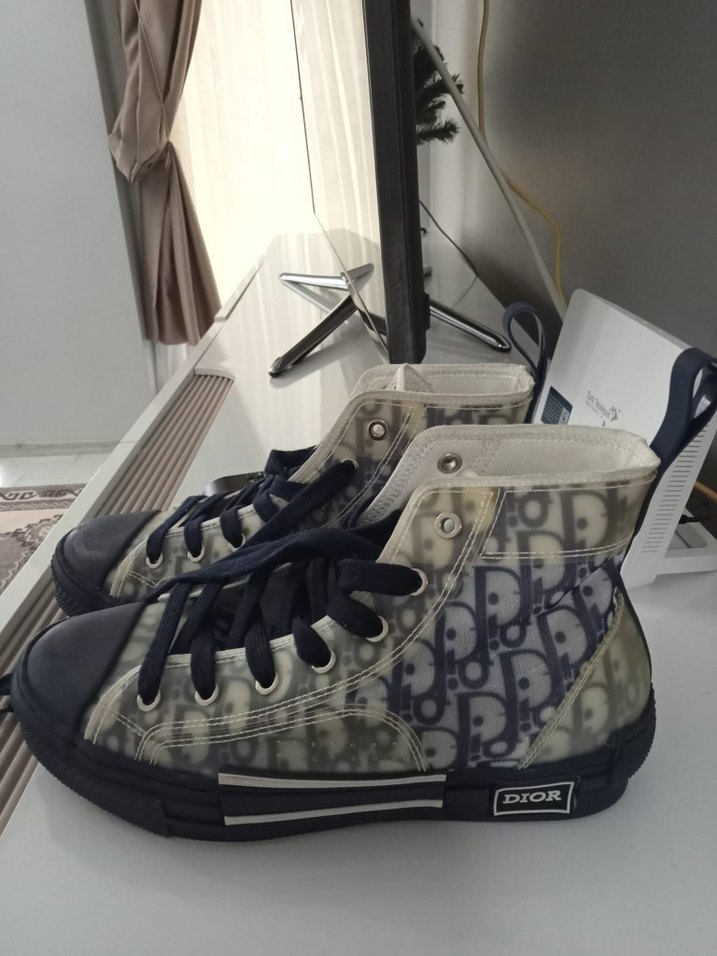 Kadın Bağcıklı Spor Ayakkabı Wedge Topuklu orjınal dior marka - Görsel 3