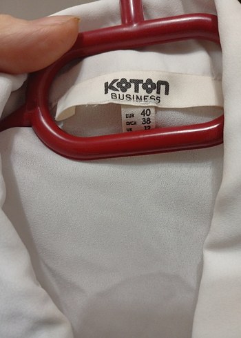 Beyaz Düğmeli Keten Kadın Gömlek - Görsel 7