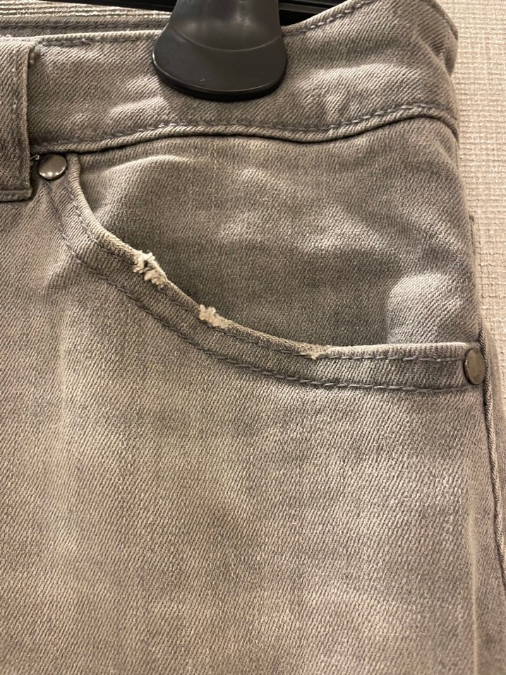 Gri Denim Mini Etek - Görsel 2