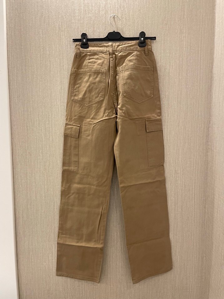 Bej Kadın kargo Pantolon - Görsel 2