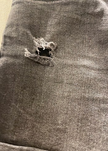 Siyah Mini Kot Şort - Görsel 2