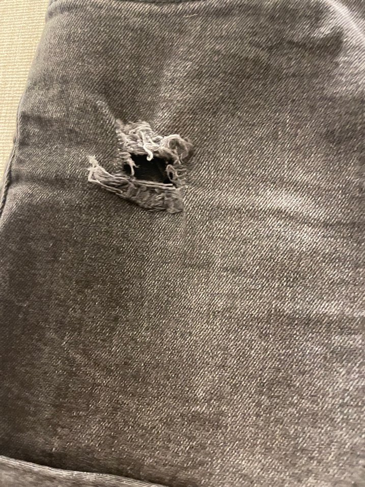 Siyah Mini Kot Şort - Görsel 2