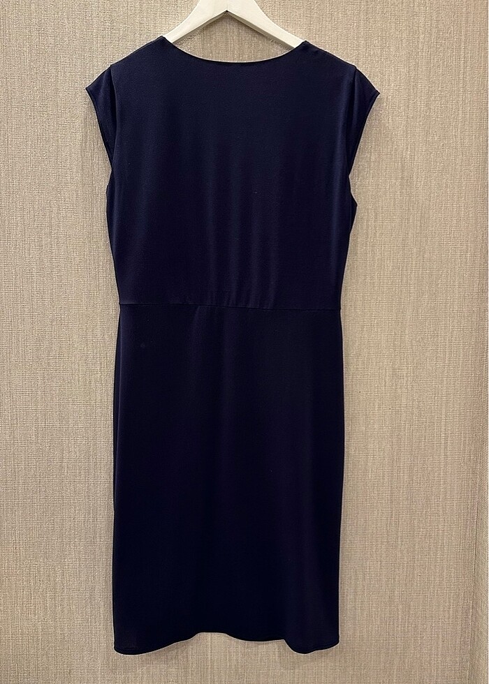 Lacivert Tokalı Elbise - Görsel 2