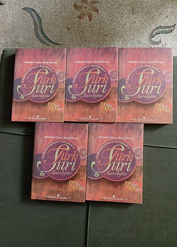 Türk Şiiri Antolojisi Seti 5 Kitap