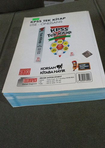 Beden Renk KPSS Tek Kitap tüm dersler