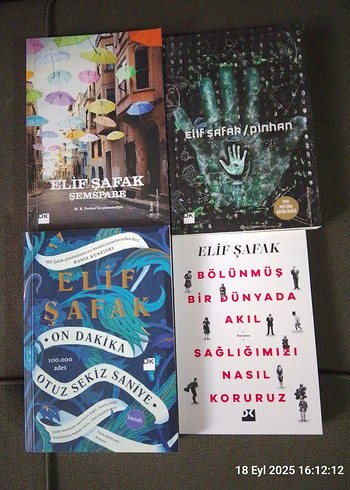 Elif Şafak 4 Kitap Seti