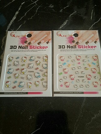Hello Kitty 2li tirnak sticker tirnak yapıştırıcısı 