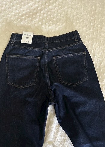 38 Beden Its basic markalı etiketli 38 beden iLacivert Kadın Denim jean