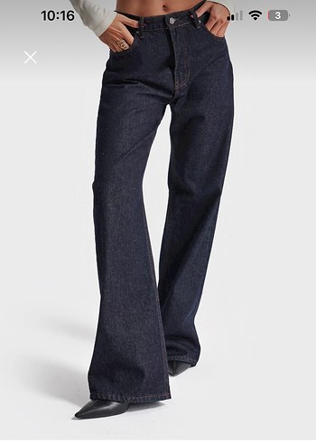 Its basic markalı etiketli 38 beden iLacivert Kadın Denim jean