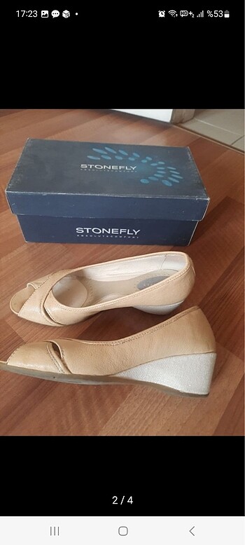 Stonefly Hafif dolgu topuk ayakkabı