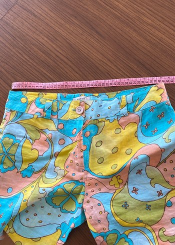 Bohem Çok Renkli kapri keten Pantolon - Görsel 7