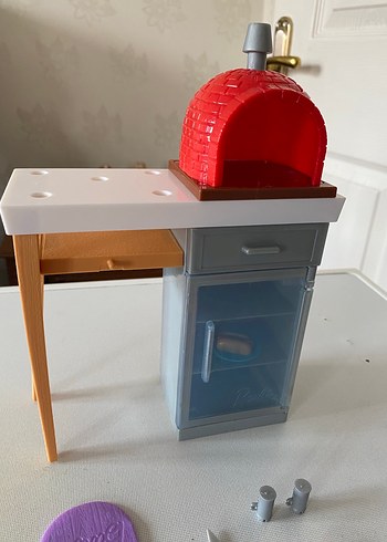 Barbie Oyuncak Pizza Fırını Seti - Görsel 2