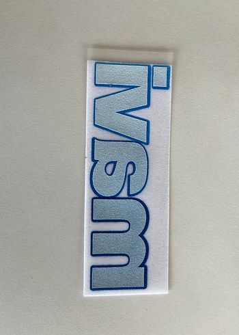 Beden Mavi Logo Baskısı