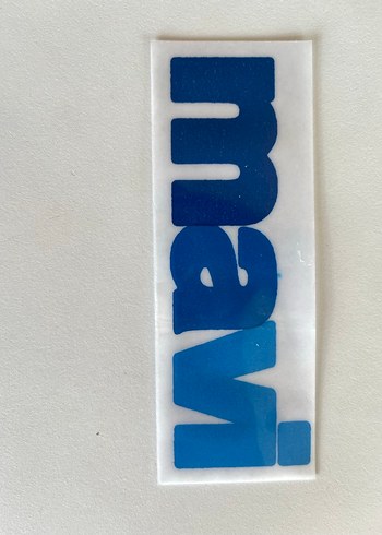 Beden mavi Renk Mavi Logo Baskısı