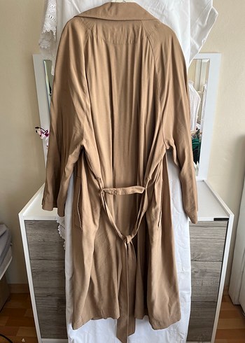 l Beden camel Renk Bej Uzun Trençkot