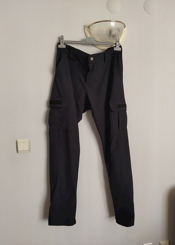 Diğer Siyah Kemerli Erkek Street Wear Pantolon