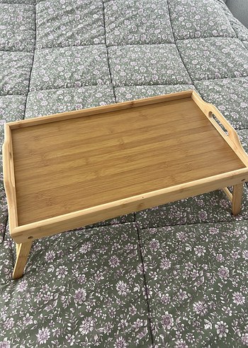 Açılır Ayaklı Ahşap Tepsi - Görsel 2