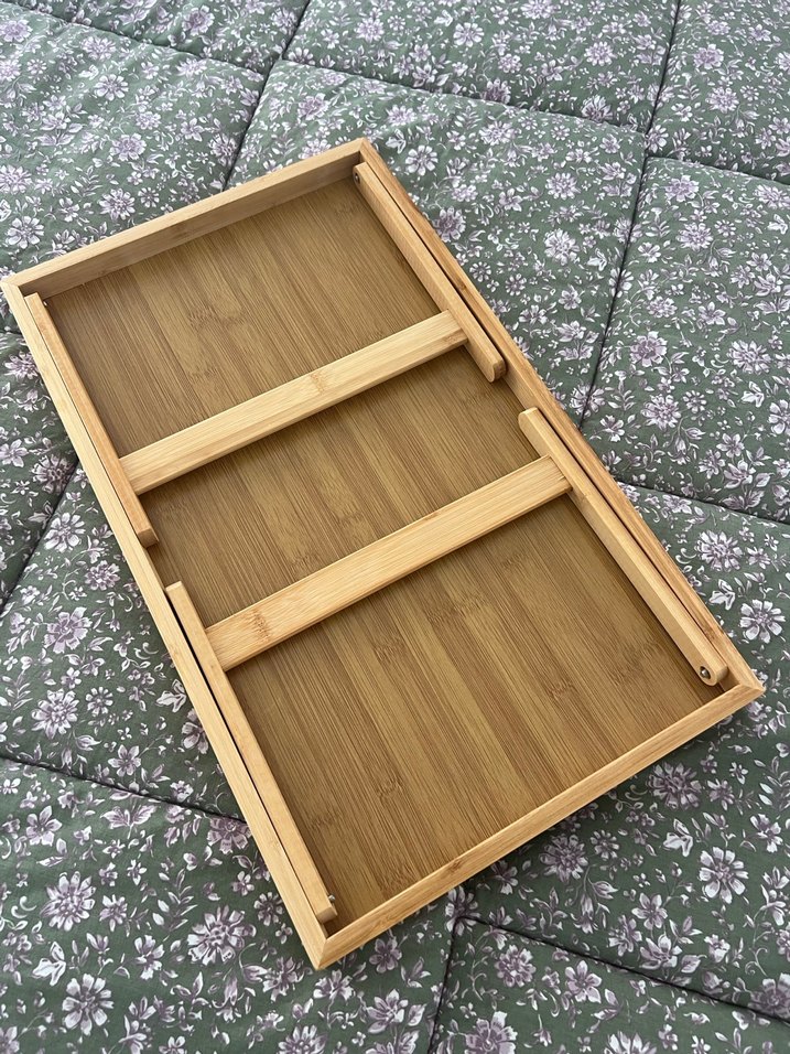 Açılır Ayaklı Ahşap Tepsi - Görsel 3