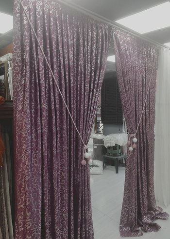 Mor Desenli Geleneksel Perde kod 27 - Görsel 4