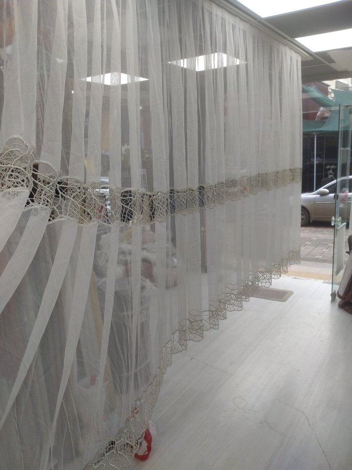 Nakış Detaylı Beyaz Tül Perde kod 44 - Görsel 4