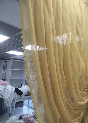 Parlak Sarı Modern Tül Perde kod 33 - Görsel 5