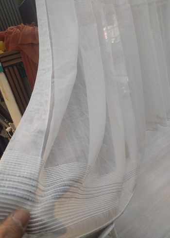 Beyaz Düz Tül Perde kod 29 - Görsel 4