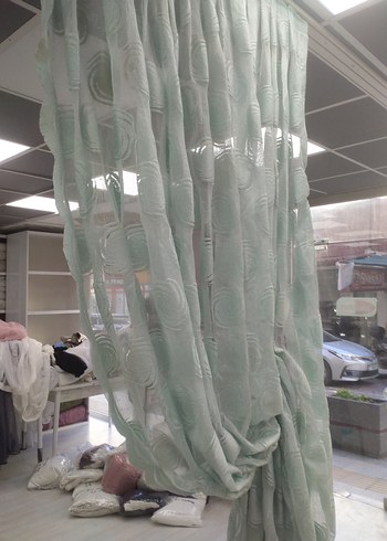 mint yesilBatik Desenli Perde kod 32 - Görsel 4