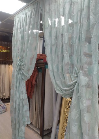 mint yesilBatik Desenli Perde kod 32 - Görsel 3