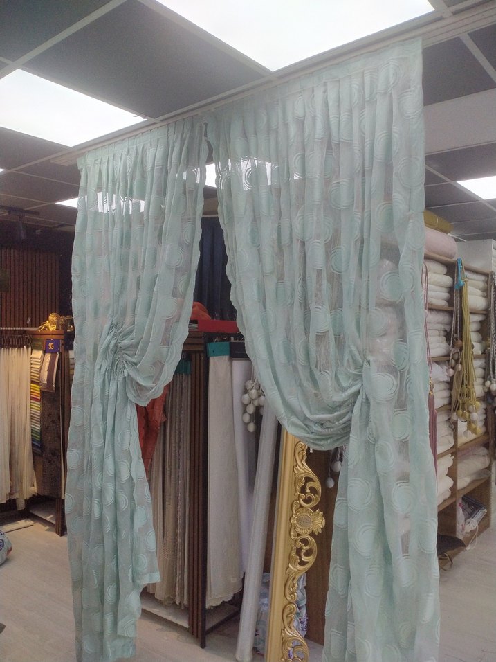 mint yesilBatik Desenli Perde kod 32 - Görsel 2