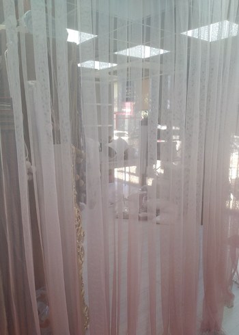 Pembe ekru geçişli Tie-Dye Bohem Perde kod 28 - Görsel 4