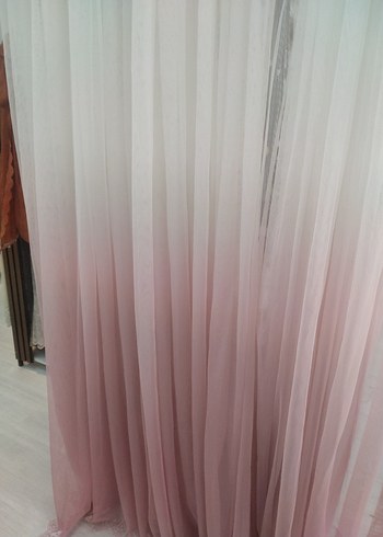 Pembe ekru geçişli Tie-Dye Bohem Perde kod 28 - Görsel 2