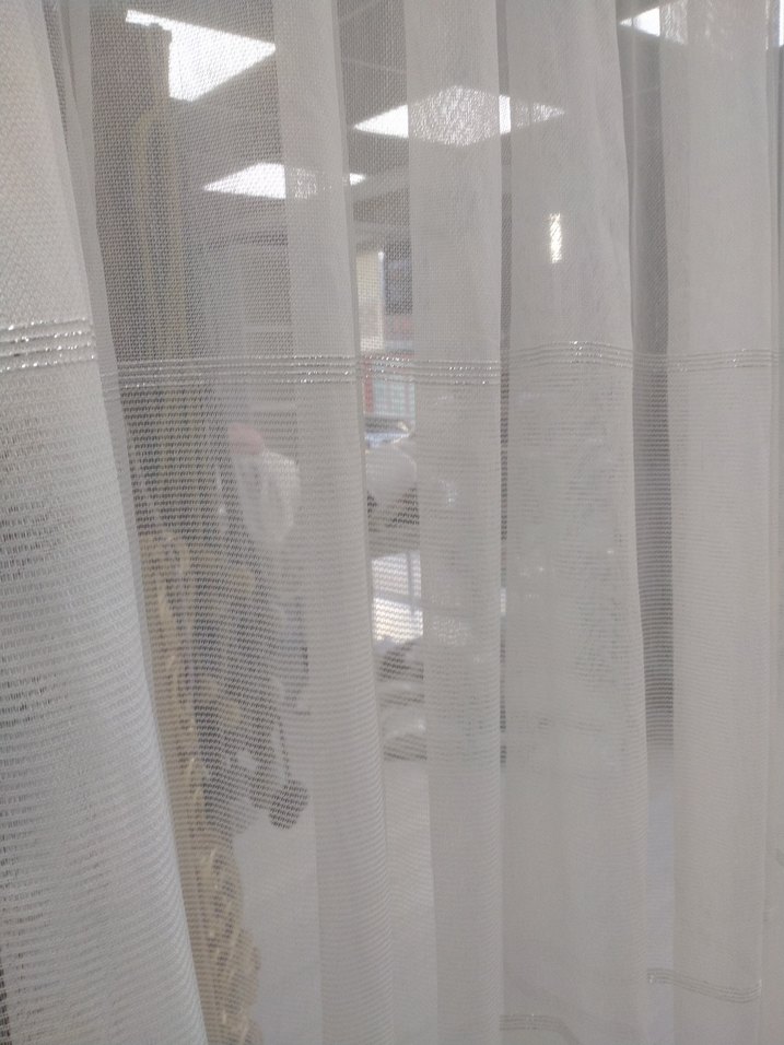 Gri Modern Tarz Beyaz Tül Perde kod 31 - Görsel 4