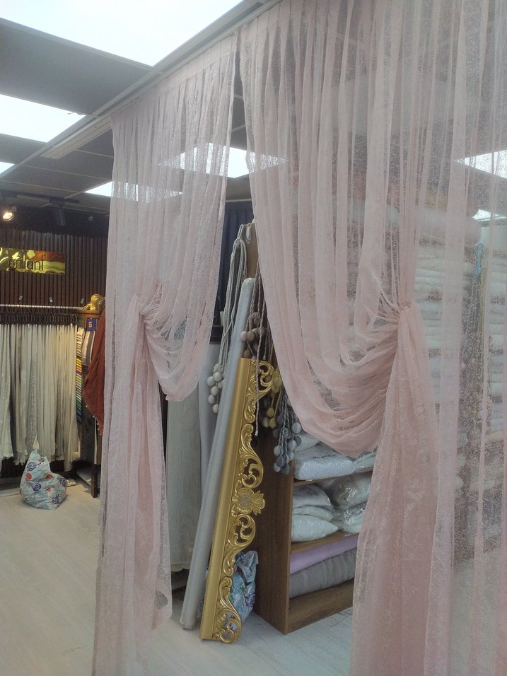 Pembe Bohem Tarzı Tül Perde kod 35 - Görsel 5