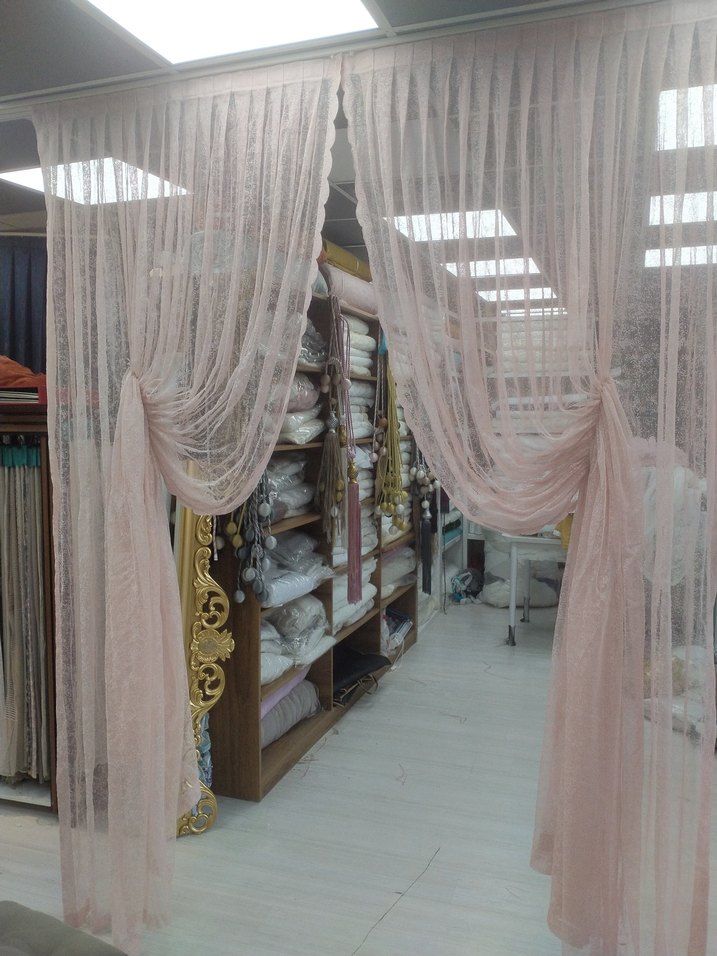 Pembe Bohem Tarzı Tül Perde kod 35 - Görsel 2