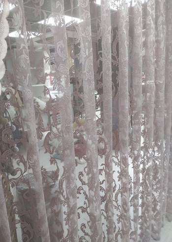 İşlemeli Açık Pembe Perde kod 43 - Görsel 6