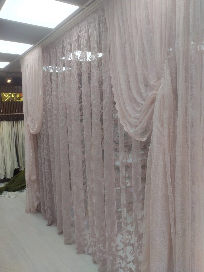 İşlemeli Açık Pembe Perde kod 43 - Görsel 2