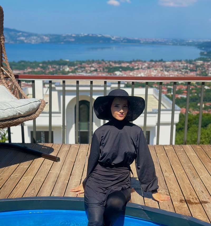 Siyah 3 lü haşema takım - Görsel 3