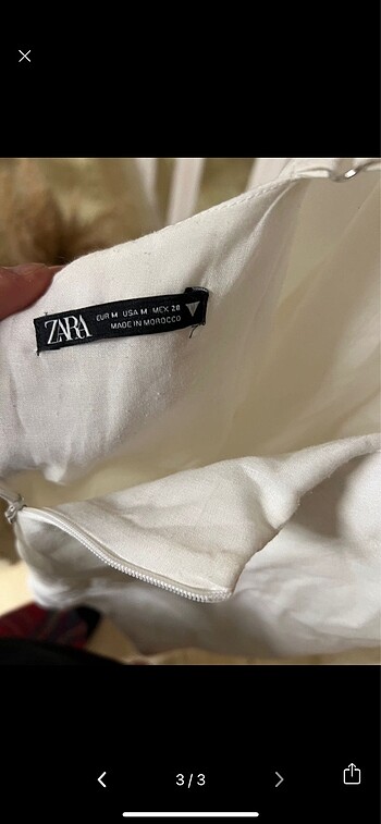 m Beden Zara mini elbise