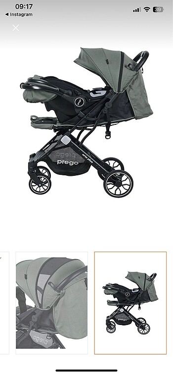 Diğer Beden haki Renk Prego bebek arabası