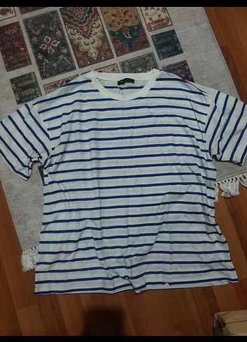LCW çizgili t-shirt unisex