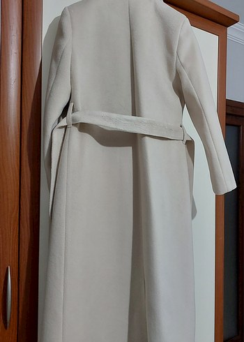 PUANE Tek Düğmeli Bilek Boy Kaşe Kaban - Görsel 5